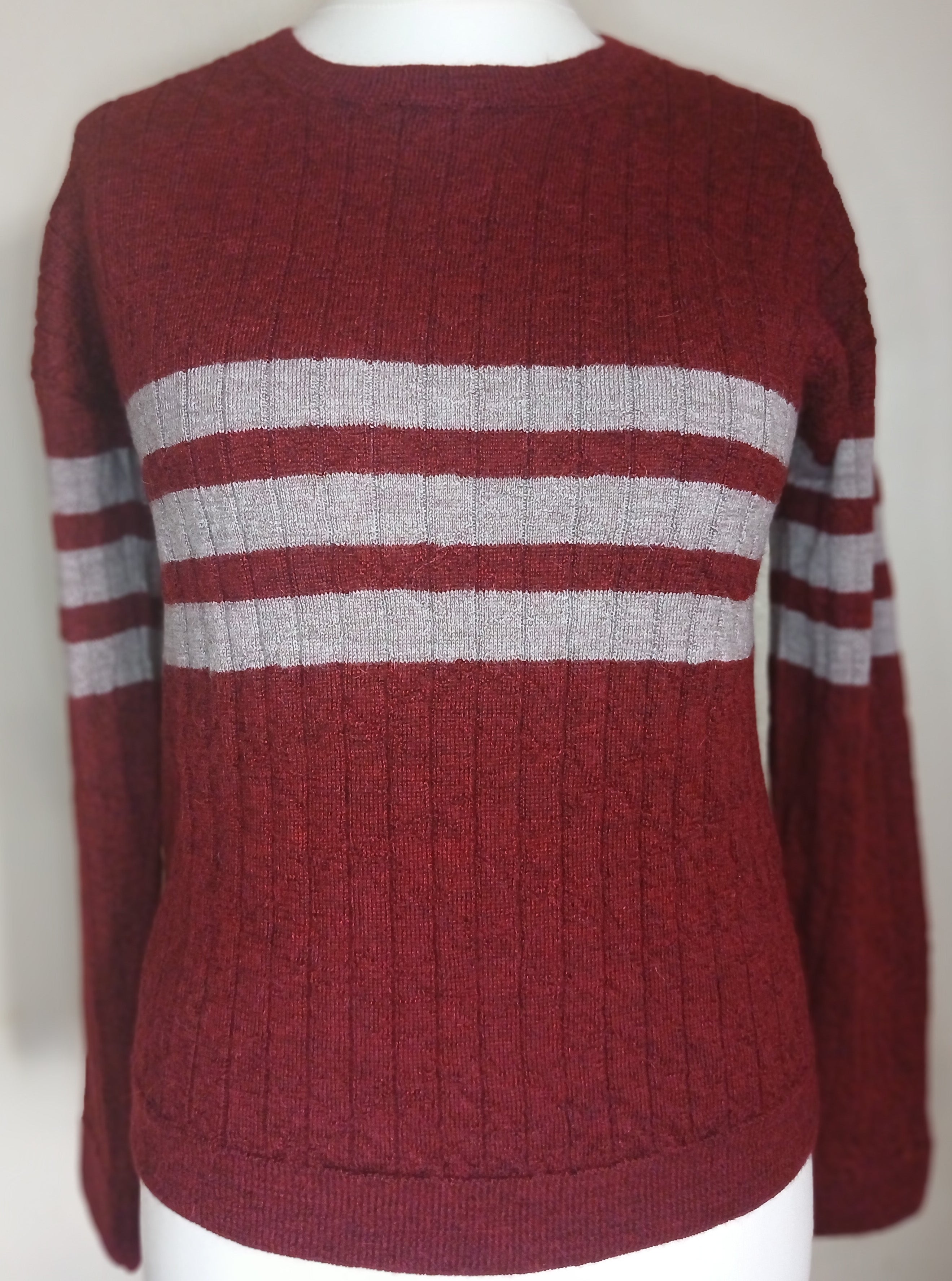 Baby Alpaca Rib Striped Sweater