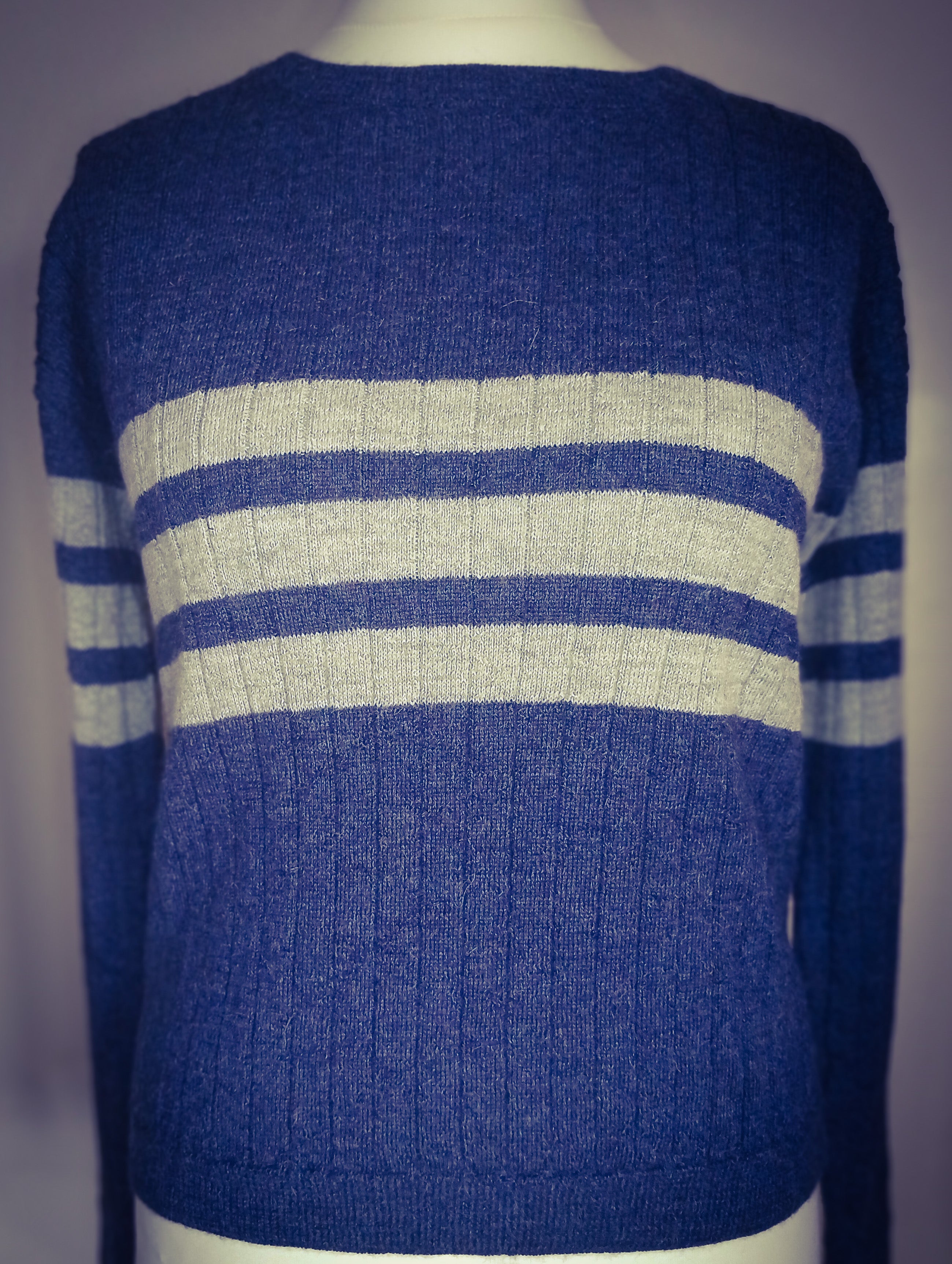 Baby Alpaca Rib Striped Sweater