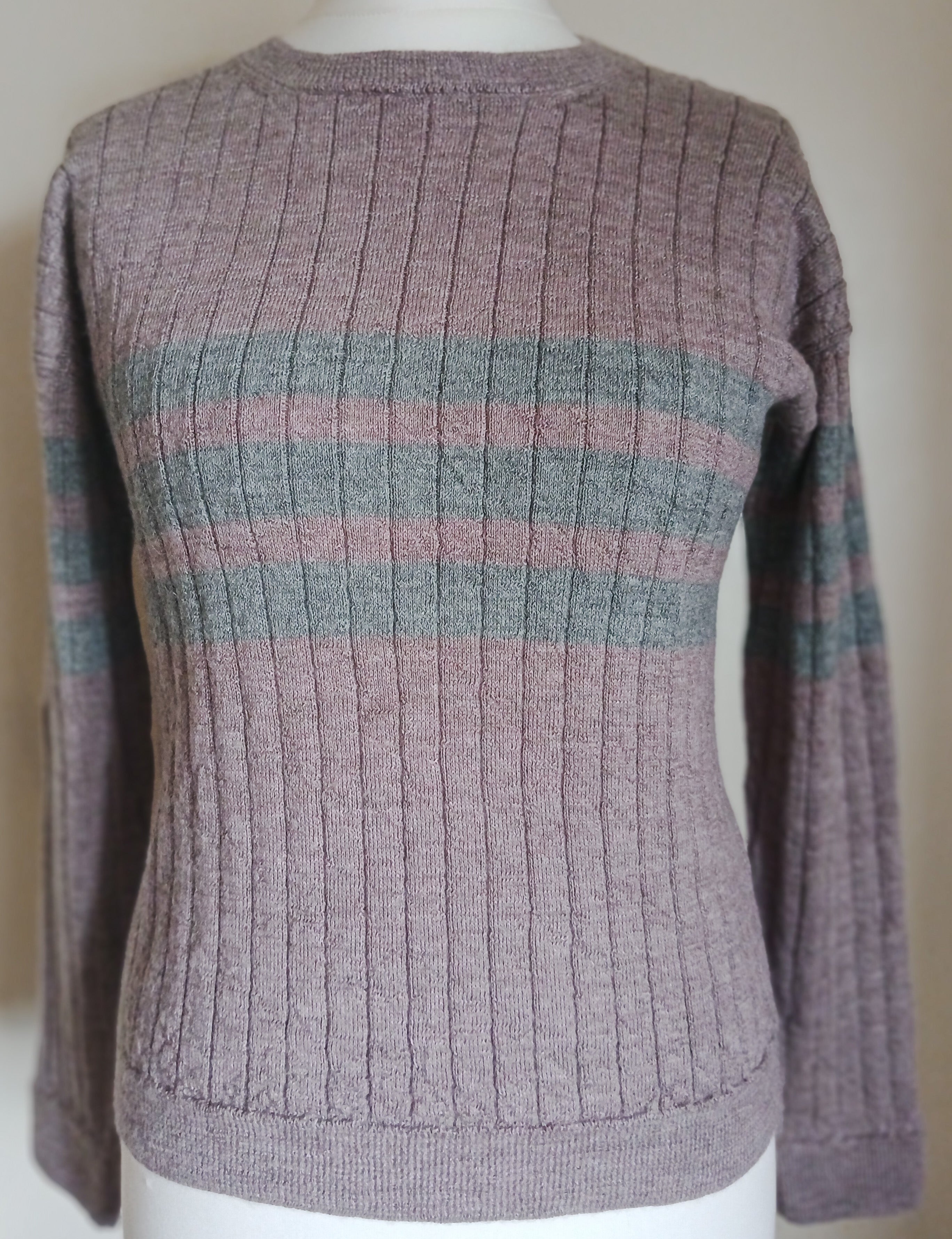 Baby Alpaca Rib Striped Sweater