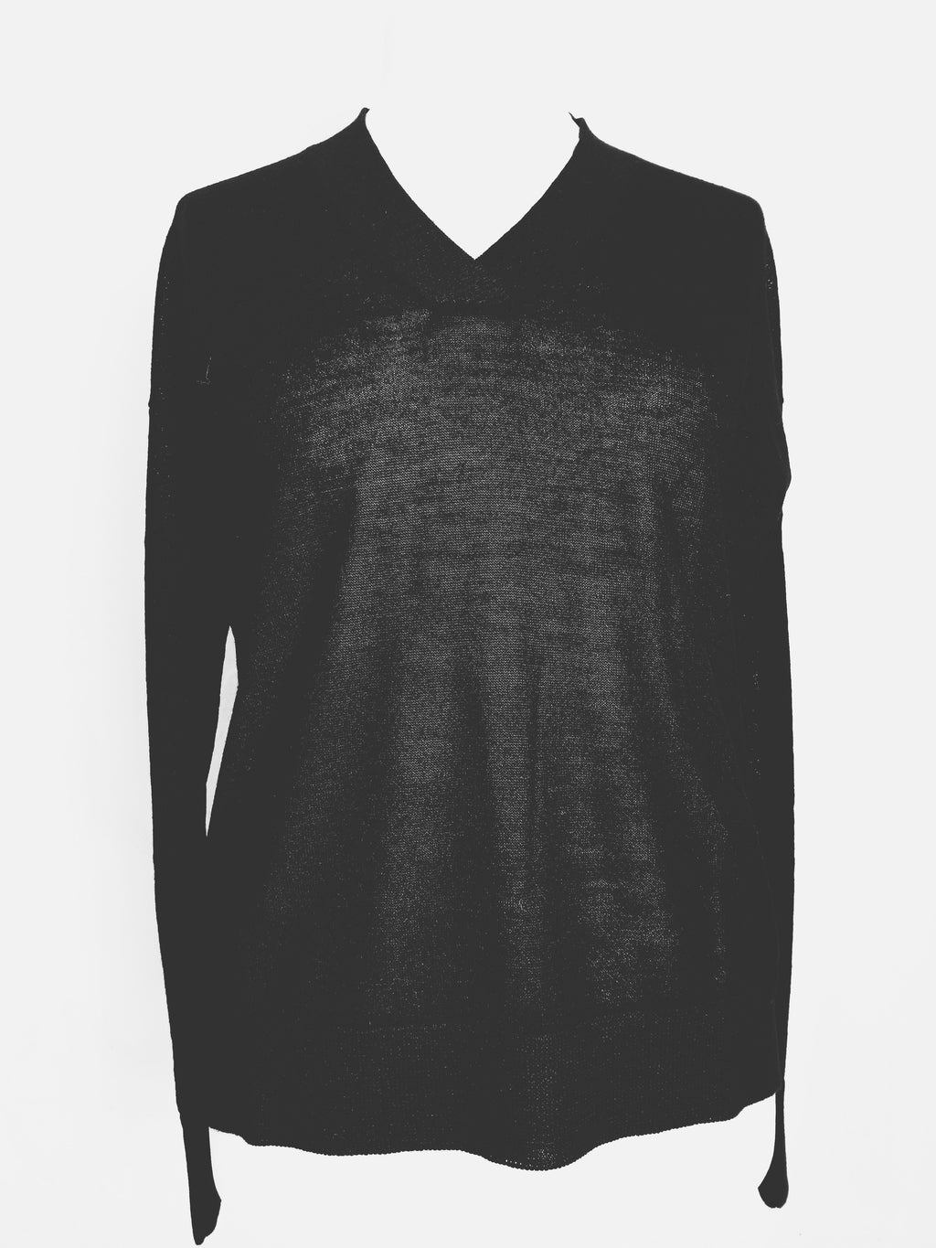 Baby Alpaca V Neck Sweater