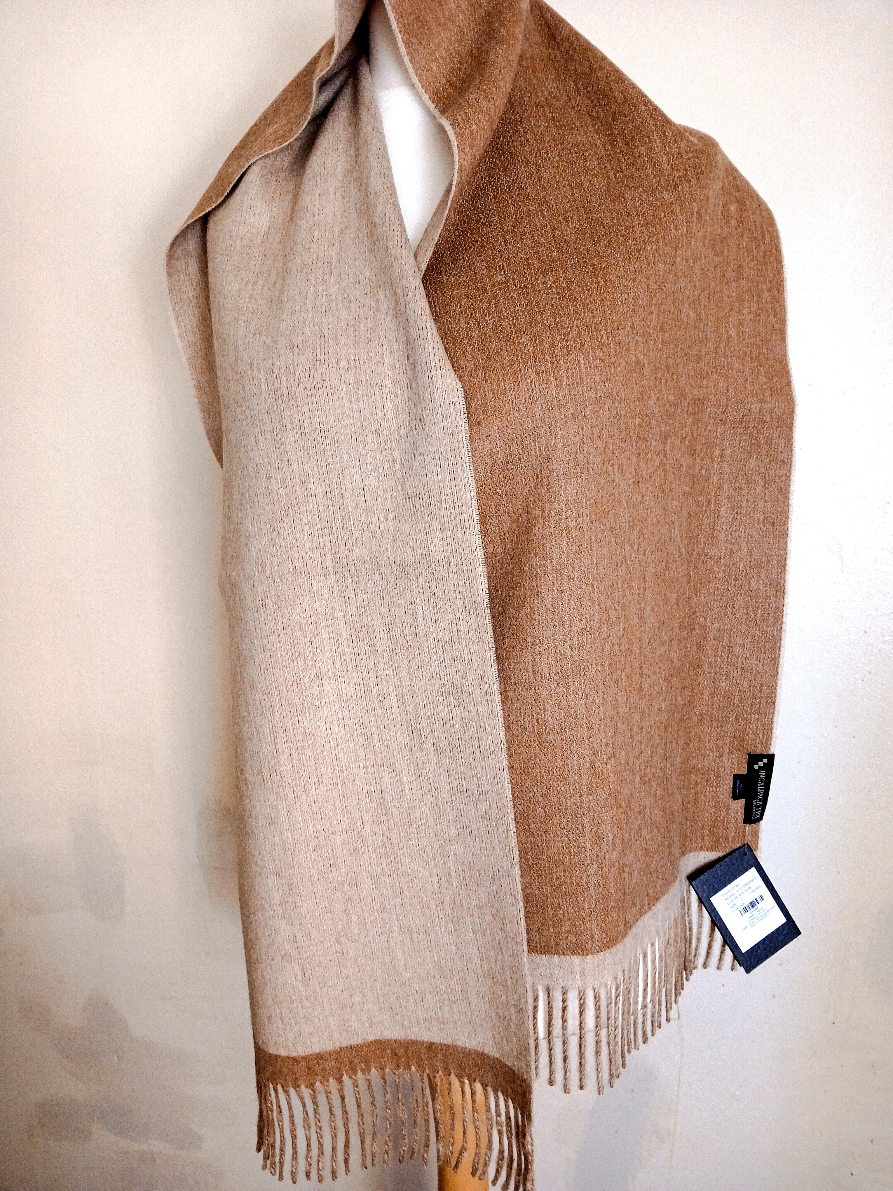 Baby Alpaca Scarf with Fringes