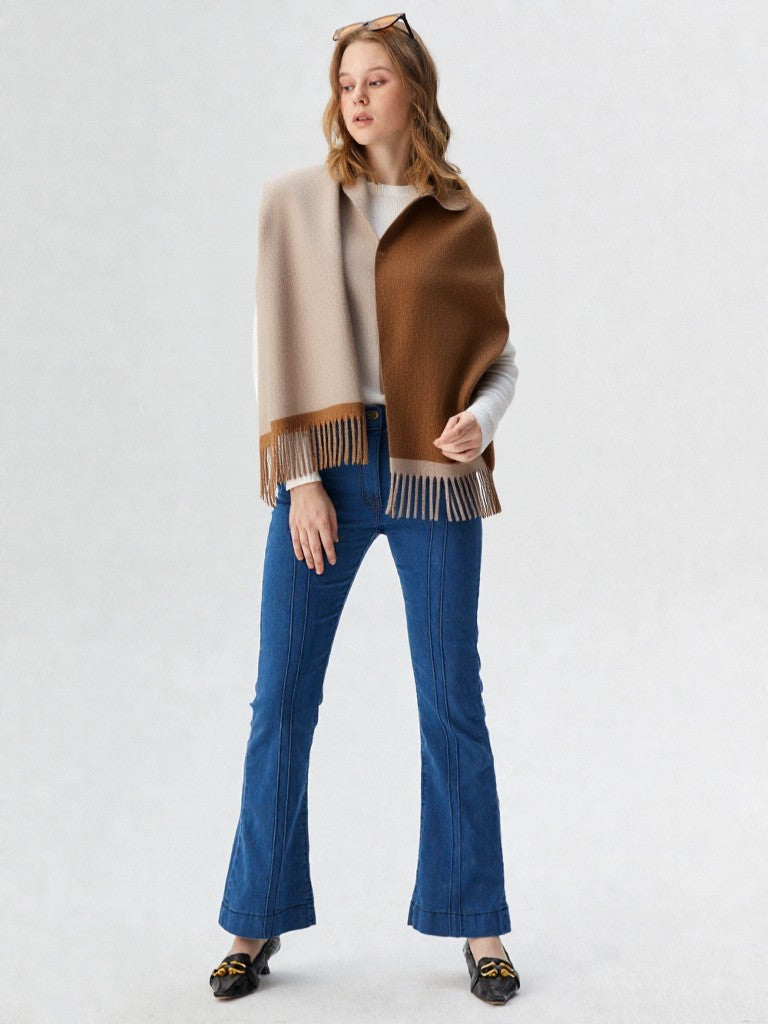 Ladies Double Faced Baby Alpaca Scarf