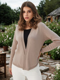 100% Baby Alpaca Cable Detail Cardigan