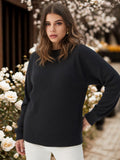 Timeless Essential: 100% Baby Alpaca Classic O Neck Jersey Sweater